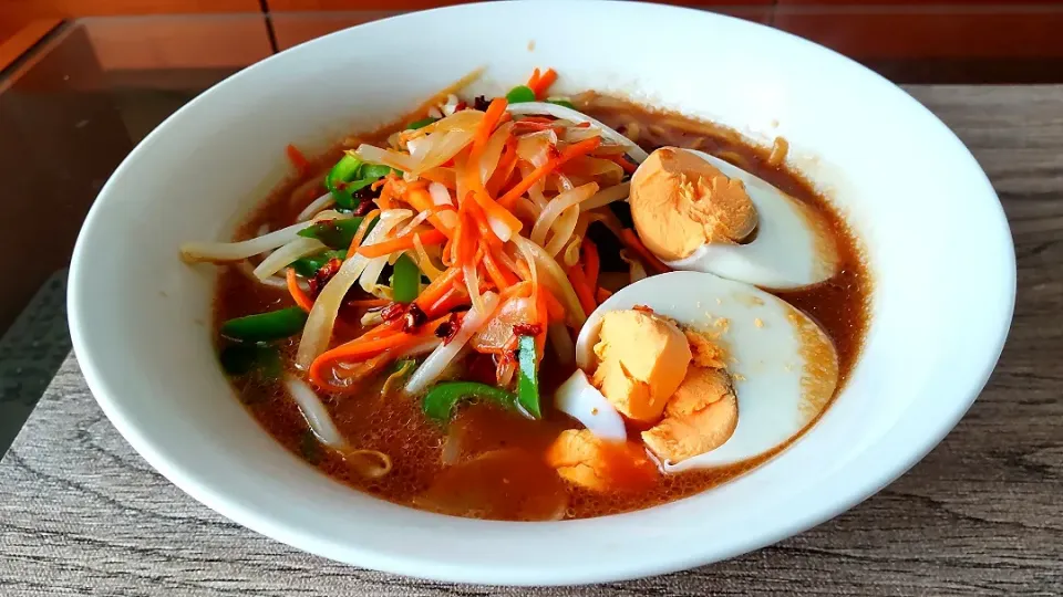 野菜炒め味噌ラーメン|こいけさんさん