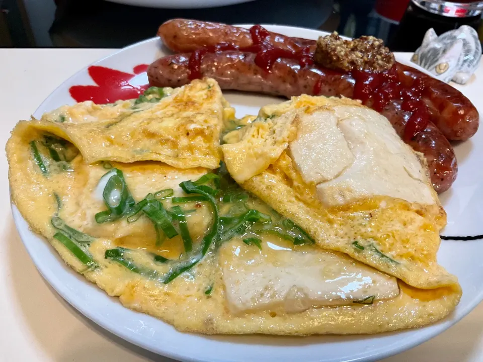 胡麻油で揚げ出し豆腐風に焼いた豆腐にだし巻き玉子を絡めて。隠し味に乾燥明太子を。|Takeshi  Nagakiさん