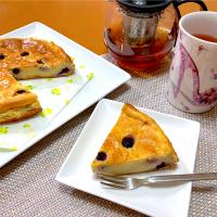 ブルーベリー入りチーズケーキ
