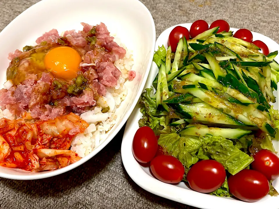 ネギトロ丼😊|ちゃびきゅさん