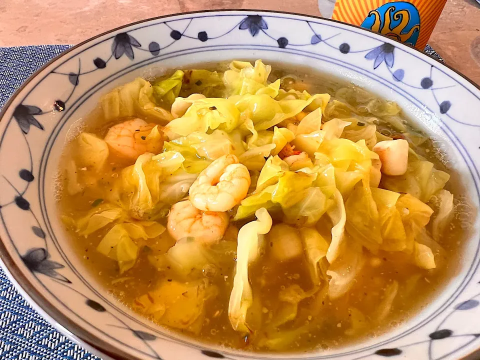 シーフードあんかけラーメン　(乾麺の塩ラーメンを使いました)|Ikuさん