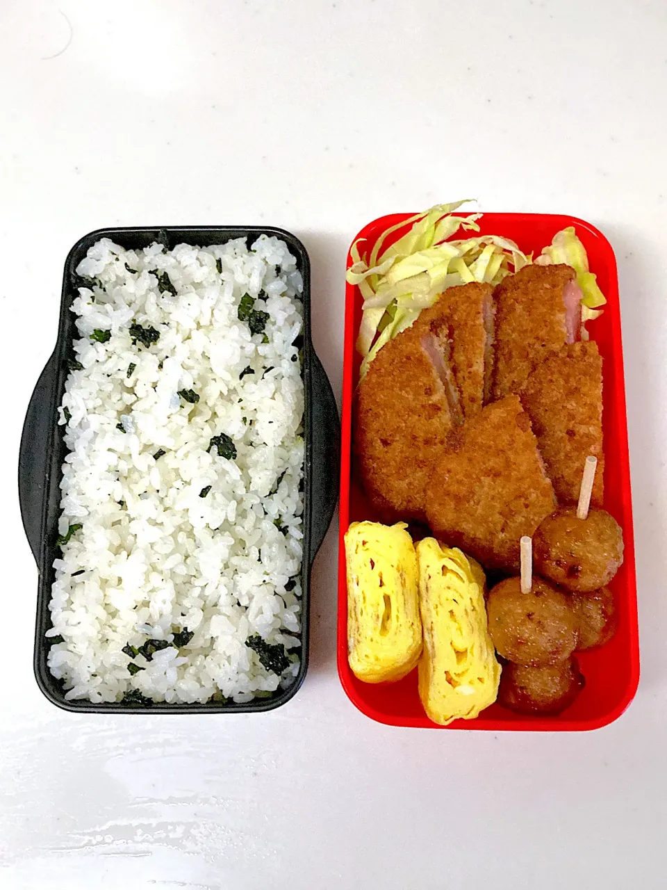 高2になった次男くんへ　ハムカツ弁当|晴れ時々弁当さん