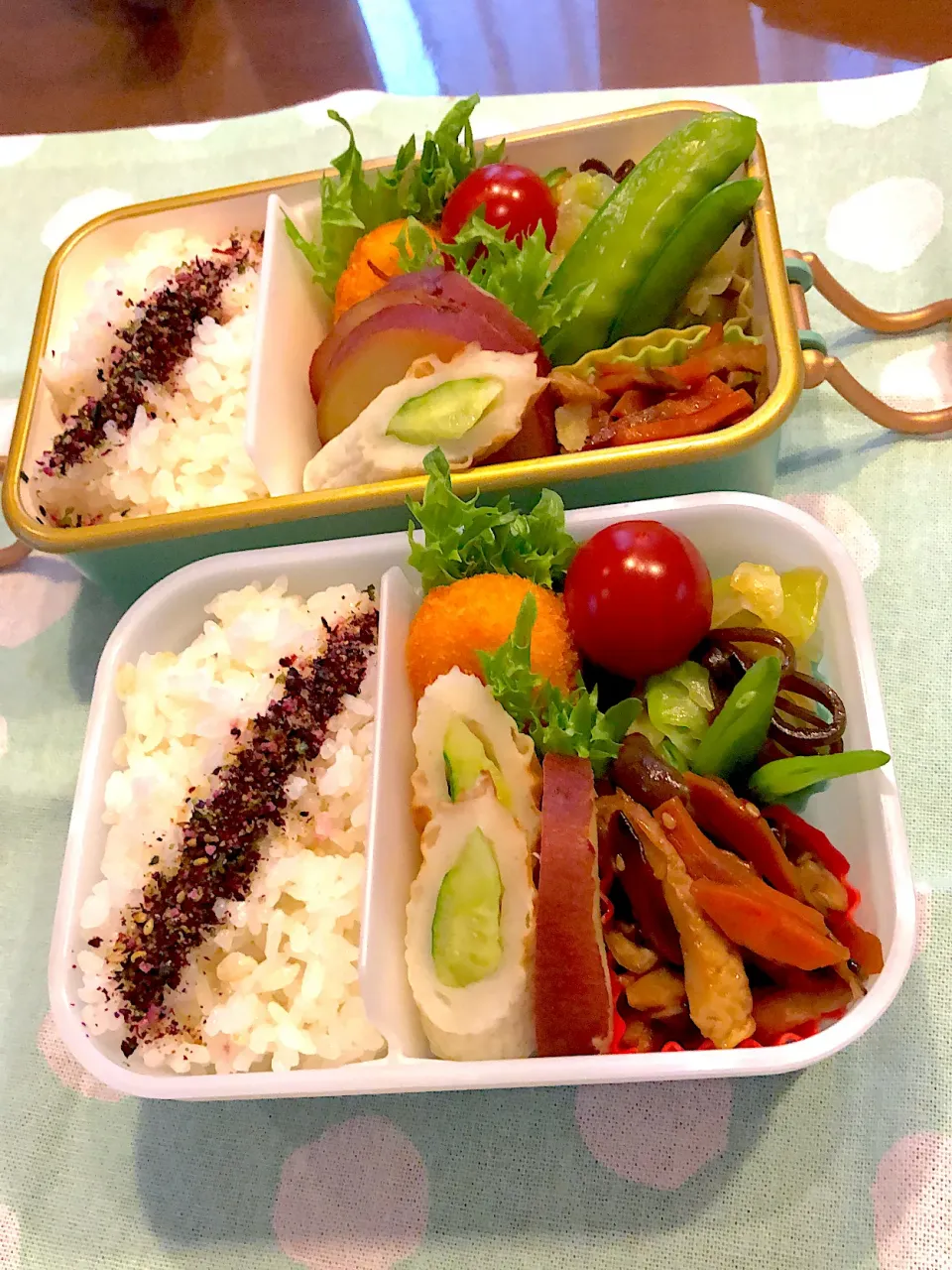 2023.5.15  ✩今日のお弁当✩さつまいものレモン煮ᕷ·͜· ︎︎|rinrin*mama*さん