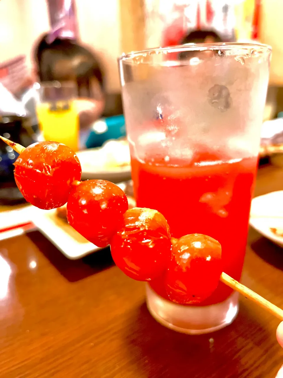 トマト酎ハイ🍅トマト串焼き|mamacoさん