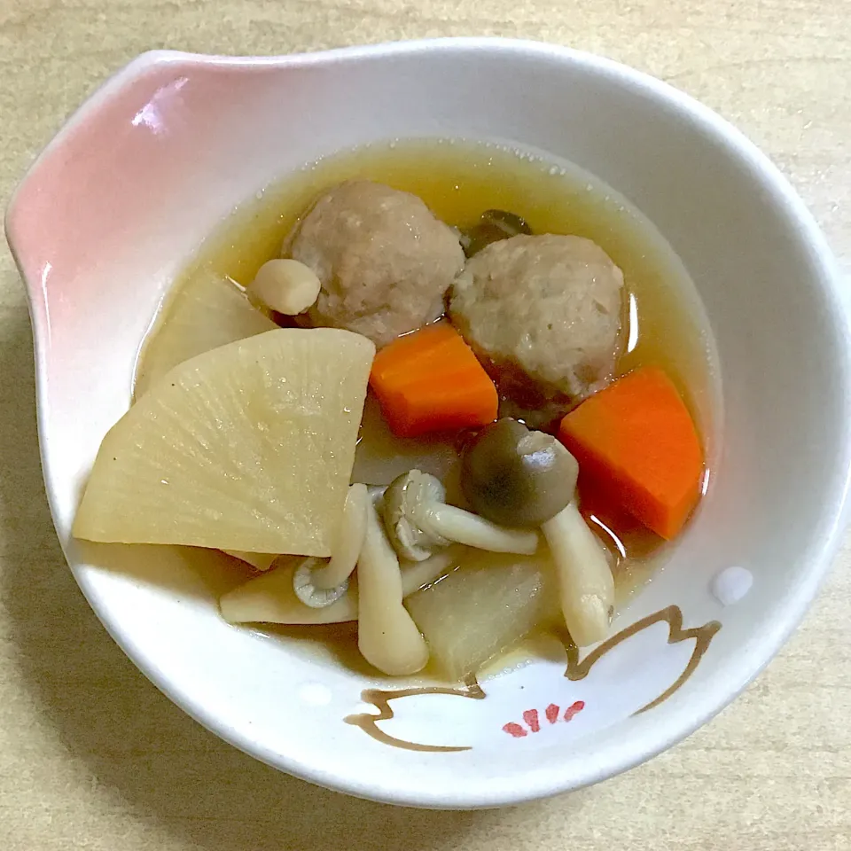 つみれと大根の煮物|春の日さん