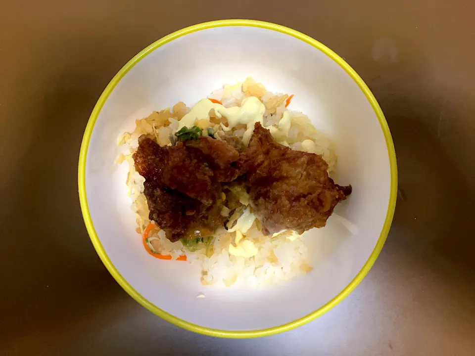 ガスト 唐揚げてりタル丼(ハーフ)|ばーさんさん