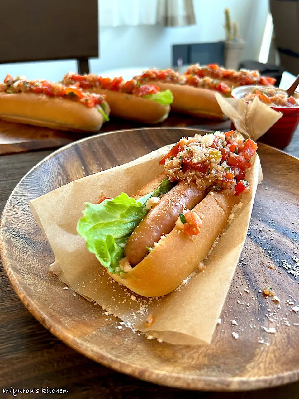 お手軽サルサドッグ風な朝ごはん🌭|由美さん