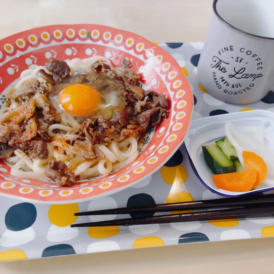 牛しぐれうどん|ユキジさんさん