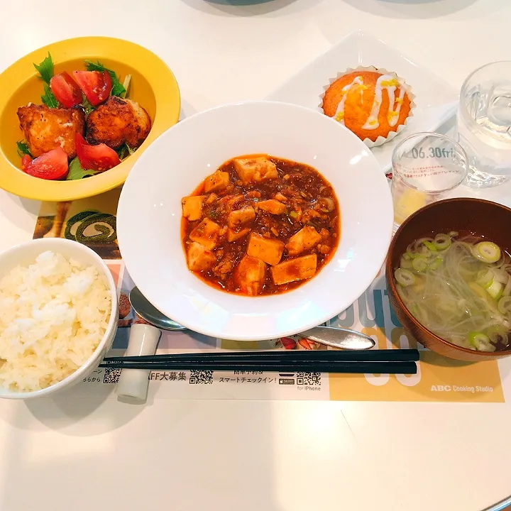 レモン塩麴を使い回して♬麻婆豆腐定食|あんみっちゃんさん