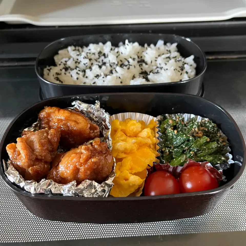 Snapdishの料理写真:甘辛チキン弁当|sanaeさん