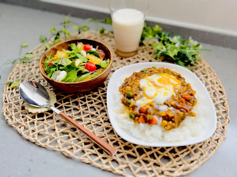 「豚バラ肉でキーマカレー風」|バシュランさん