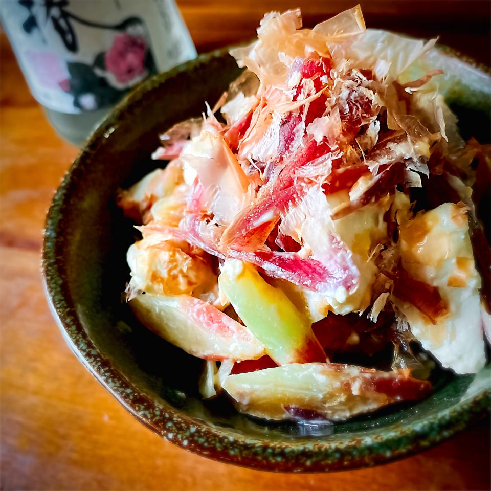 みょうがとクリームチーズのおかか醤油和え🍶