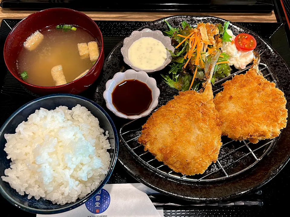 アジフライごはん🐟|カピバラさん