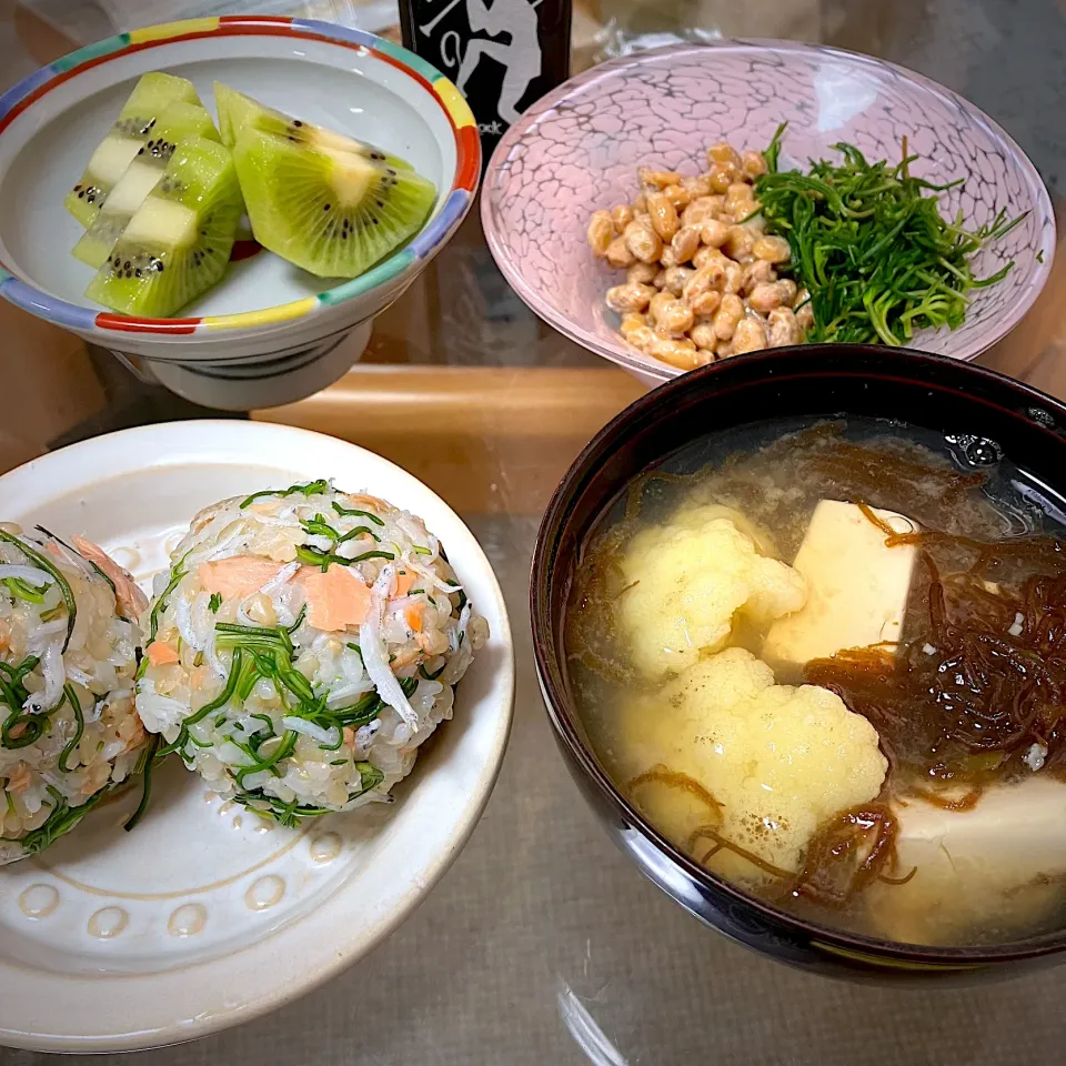 おかひじき朝ご飯|ゆうこりんさん