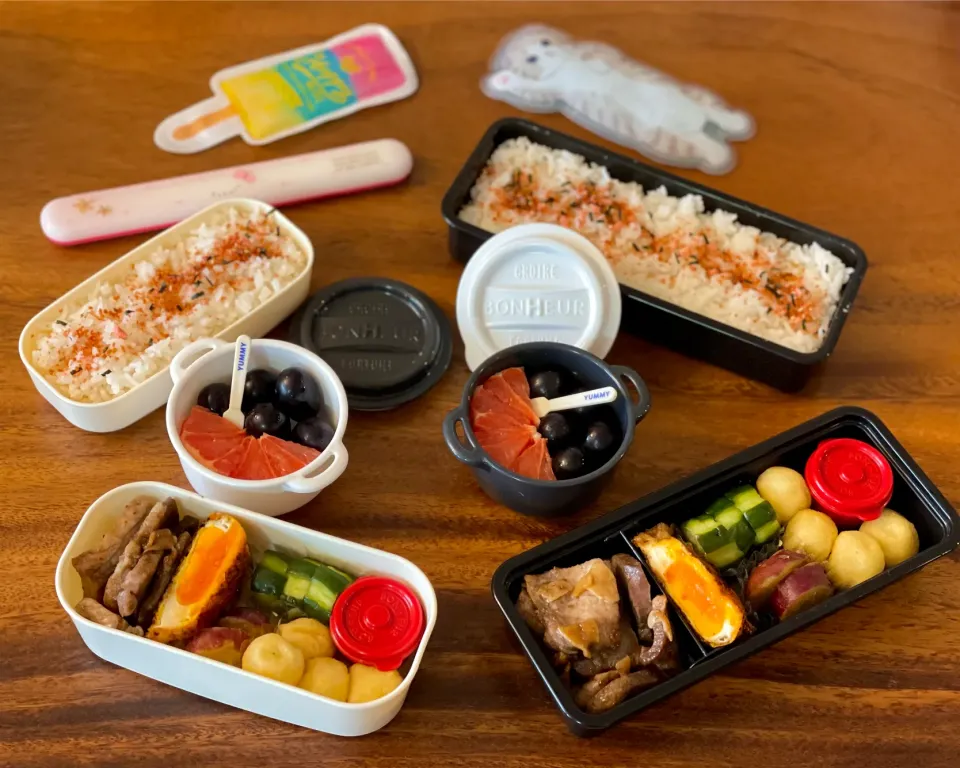 Snapdishの料理写真:豚ガーリックステーキ弁当|hinaponさん