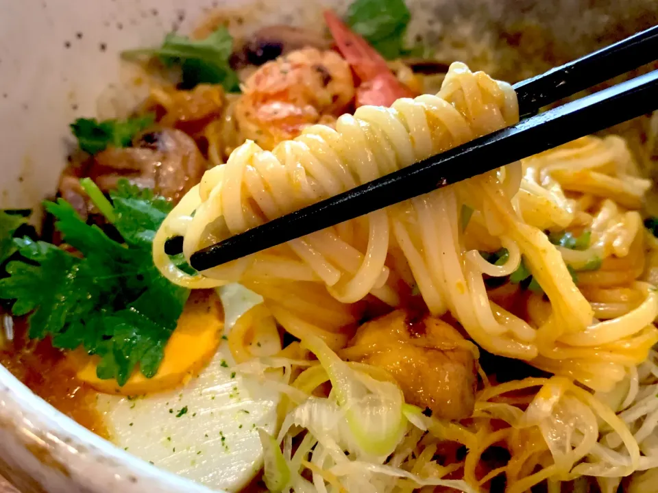 ココナッツトマトエビカレーそうめん|半田手延べそうめんの店 阿波や壱兆さん