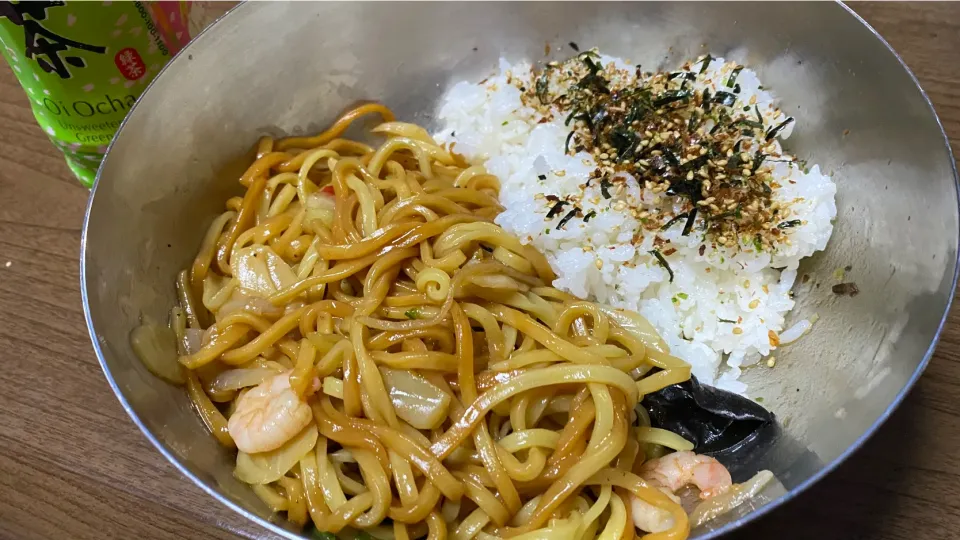 Snapdishの料理写真:中華海鮮焼そばランチ|Morito Kamiyaさん