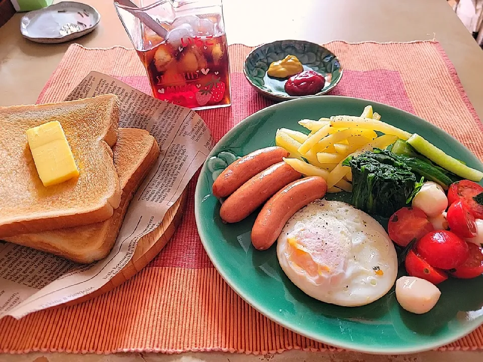 Snapdishの料理写真:久しぶりのまともな朝ごはん|ゆかさん