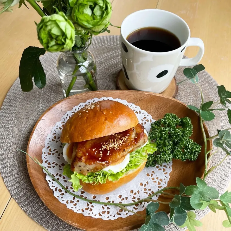 5/19❤︎自家製てりたまバーガー🍔🌱|Makinsさん