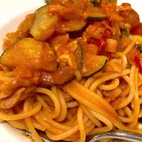 トマトソース🥫ととろけるチーズ🧀のスパゲッティ🍝