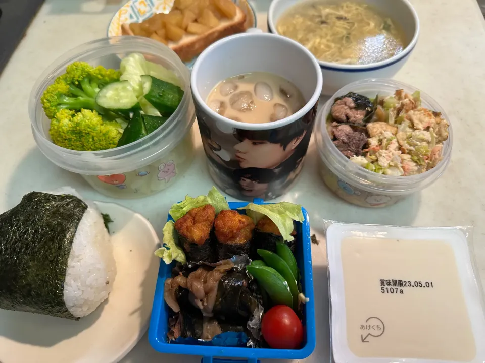 Snapdishの料理写真:2023.4.24.💜お弁当|kimikimiさん