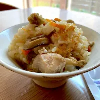 Snapdishの料理写真:新之助で炊き込みご飯✨|NOBUちえさん