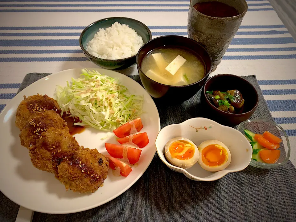 2023/5/19 晩御飯🍴😋メンチカツ|ひーちゃんさん