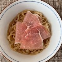 朝ラー🍜生ハム入り冷麺