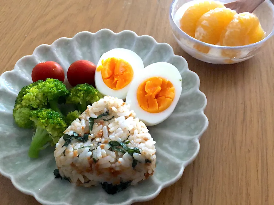 そぼろと紫蘇のおにぎり🍙|さおりさん