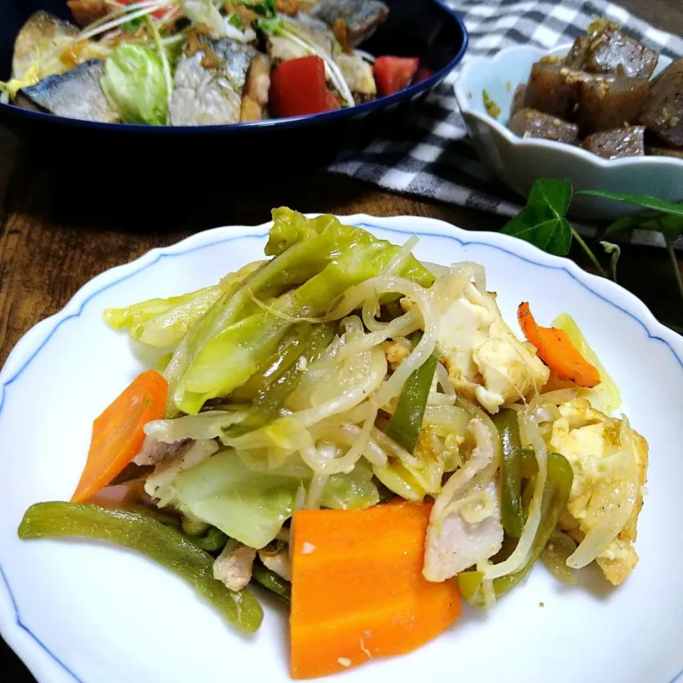 厚揚げ入り野菜炒めカレー味|とまと🍅さん