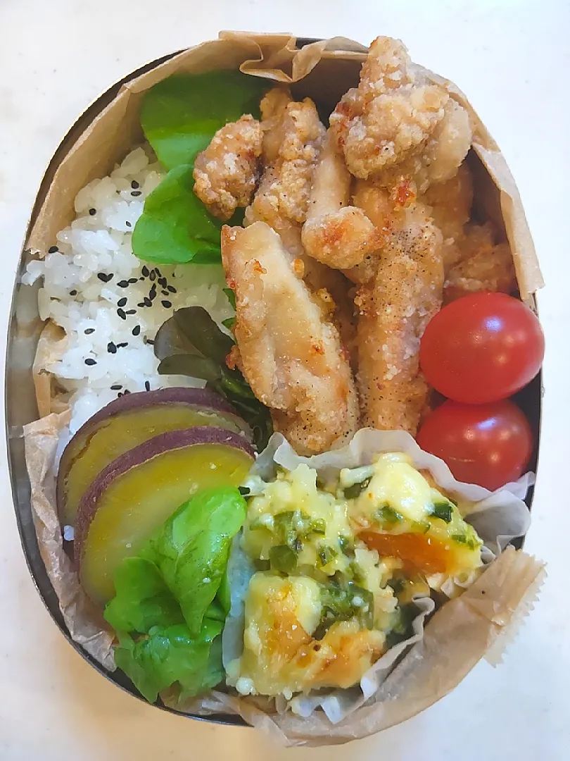 鳥むね肉の唐揚げ弁当|Hamuさん