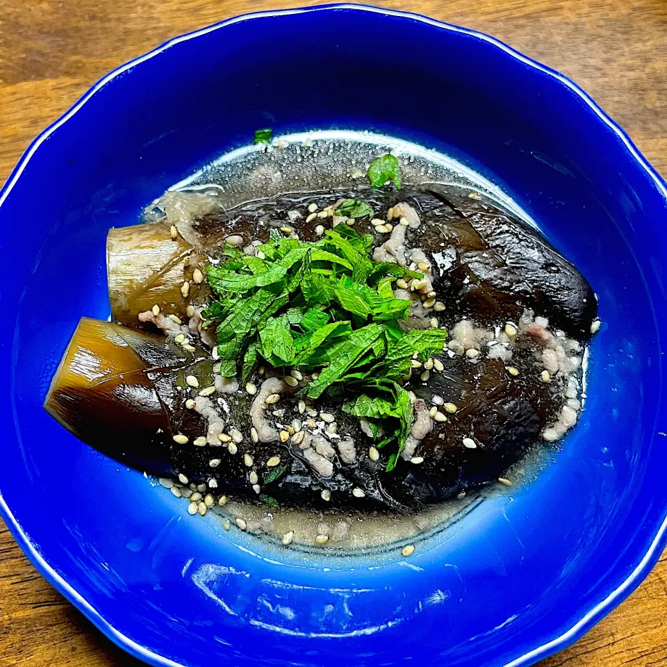 なすの出汁煮♪ひき肉あんかけ|ひだまり農園さん