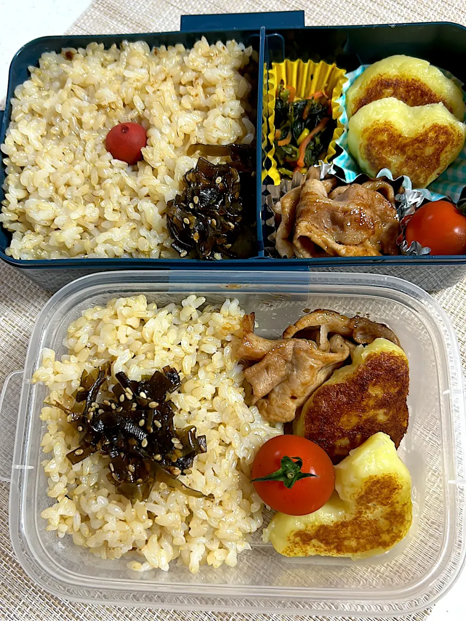 自分用の弁当に仕切りはいらない弁当🍱|yam＊さん