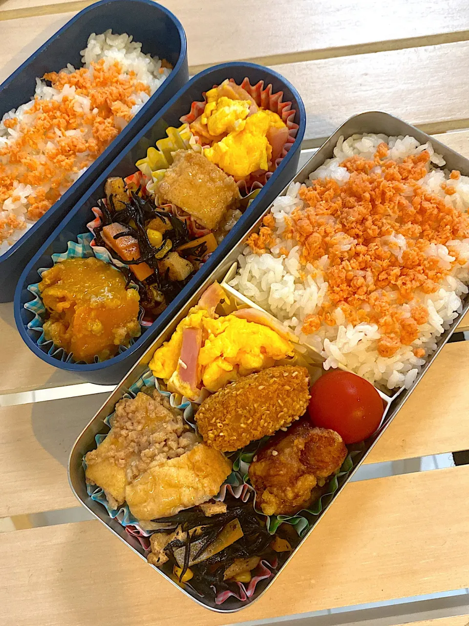 Snapdishの料理写真:子供＆自分弁当|norikoさん