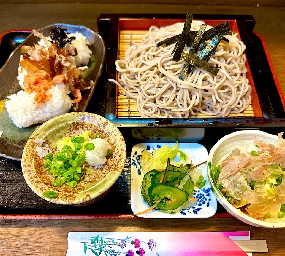 ざる蕎麦定食|にゃあ（芸名）さん