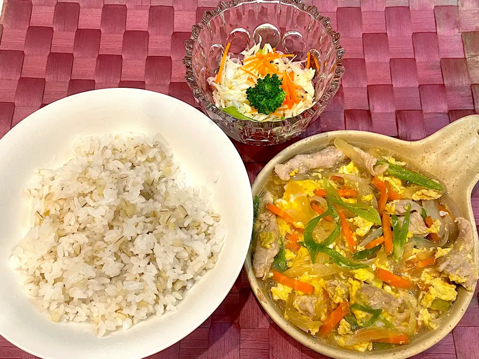 中学生息子のお昼ご飯🍚 豚肉の卵とじ丼|Snow10さん