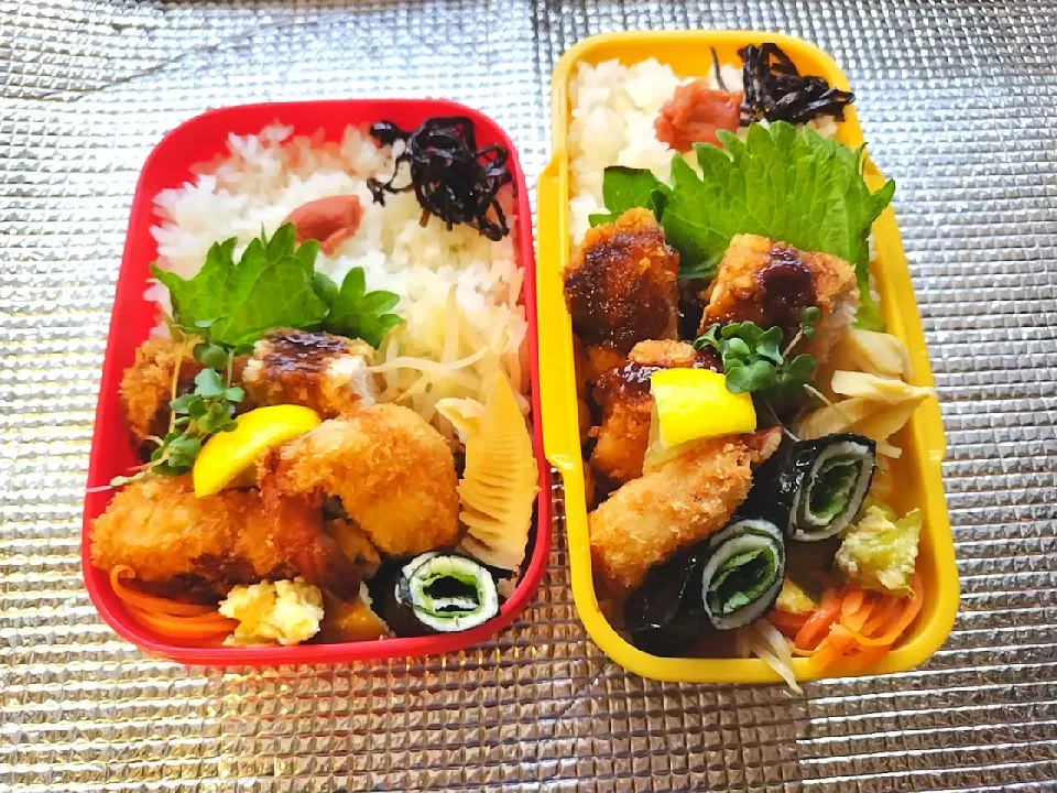 Snapdishの料理写真:むすめとわたしのお弁当🎵 2023.5.23|mayumiさん