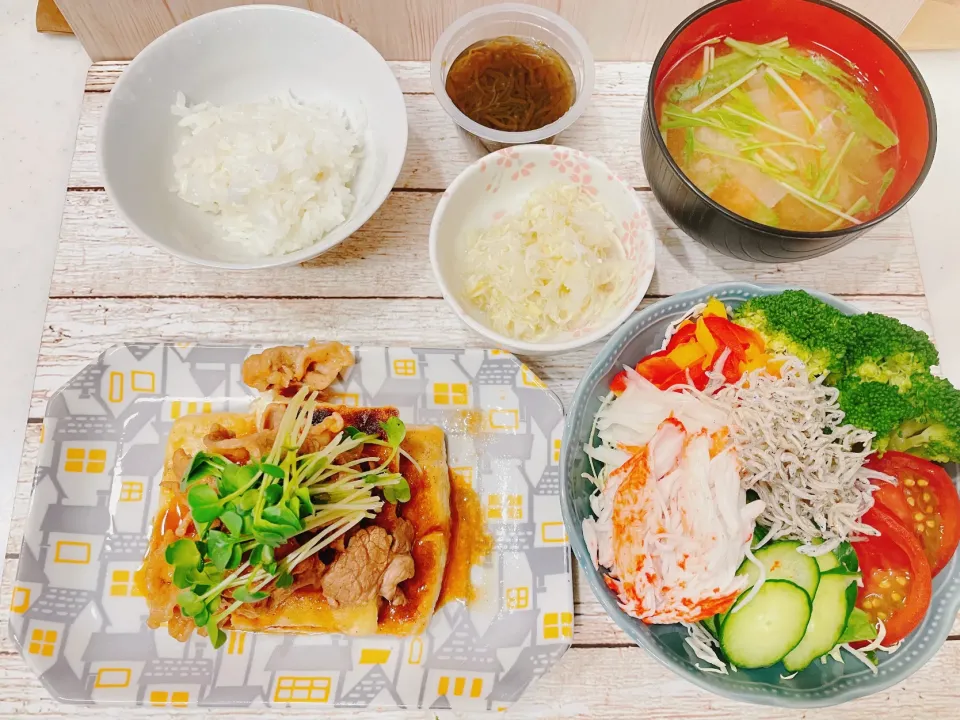 豚肉のせ豆腐ステーキ|chou  chouさん