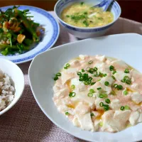 かおるさんの料理 たらこ豆腐　ふーみん風