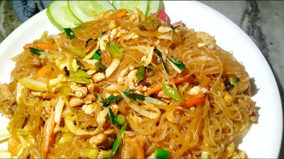 stir fry Thai glass noodles |Mrs.Tandoori Channelさん