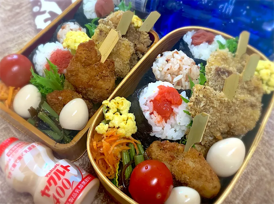 Snapdishの料理写真:今日の夫婦弁⁽⁽ ◟(灬 ˊωˋ 灬)◞ ⁾⁾💕|桃実さん