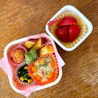 チキンライスとグラタン弁当