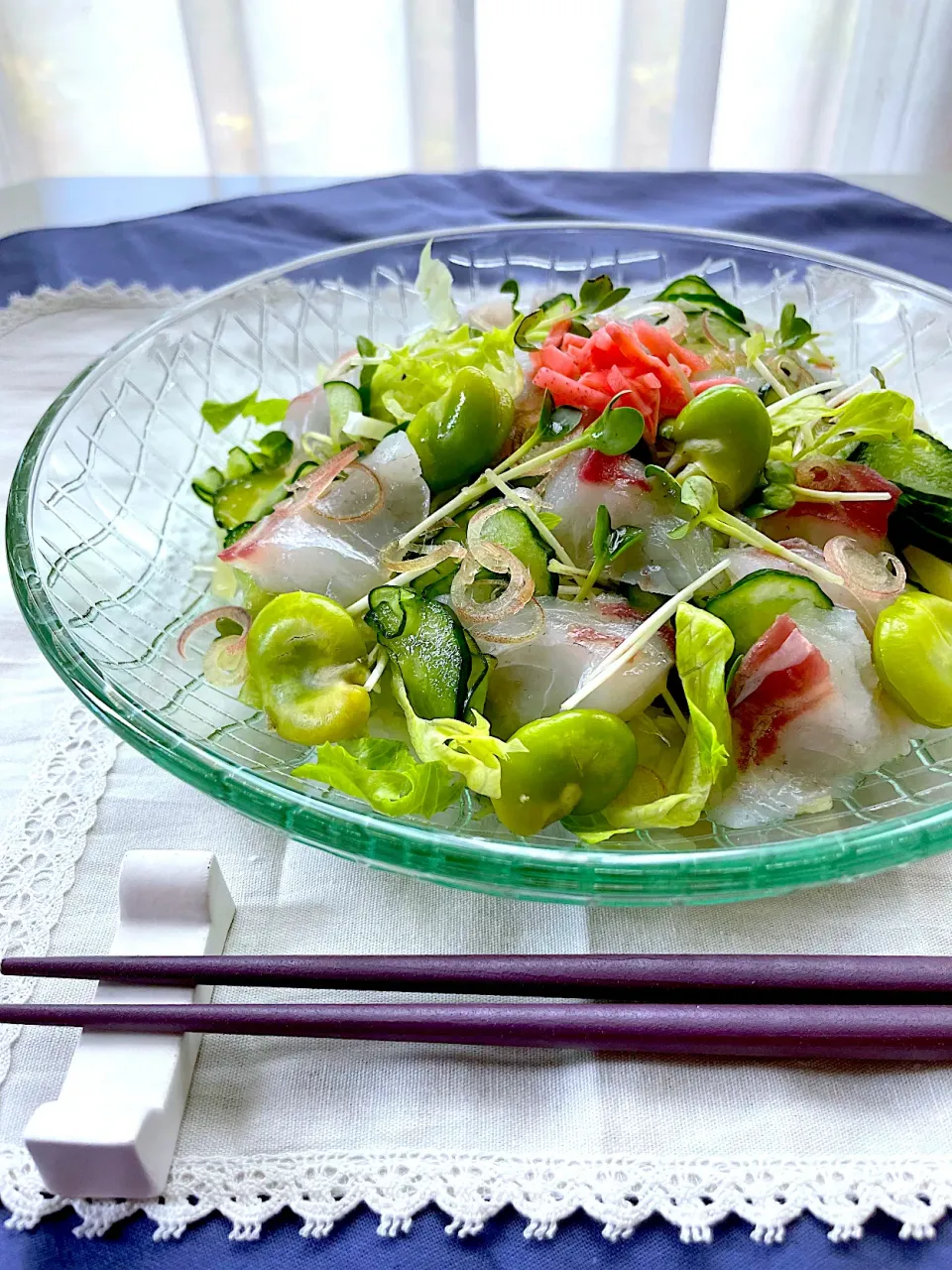 香川産🐟チヌのサラダ寿司🥗|サミカさん