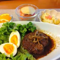 ☆ハンバーグ
☆じゃがめんたいマヨ
☆りんご　☆オレンジ