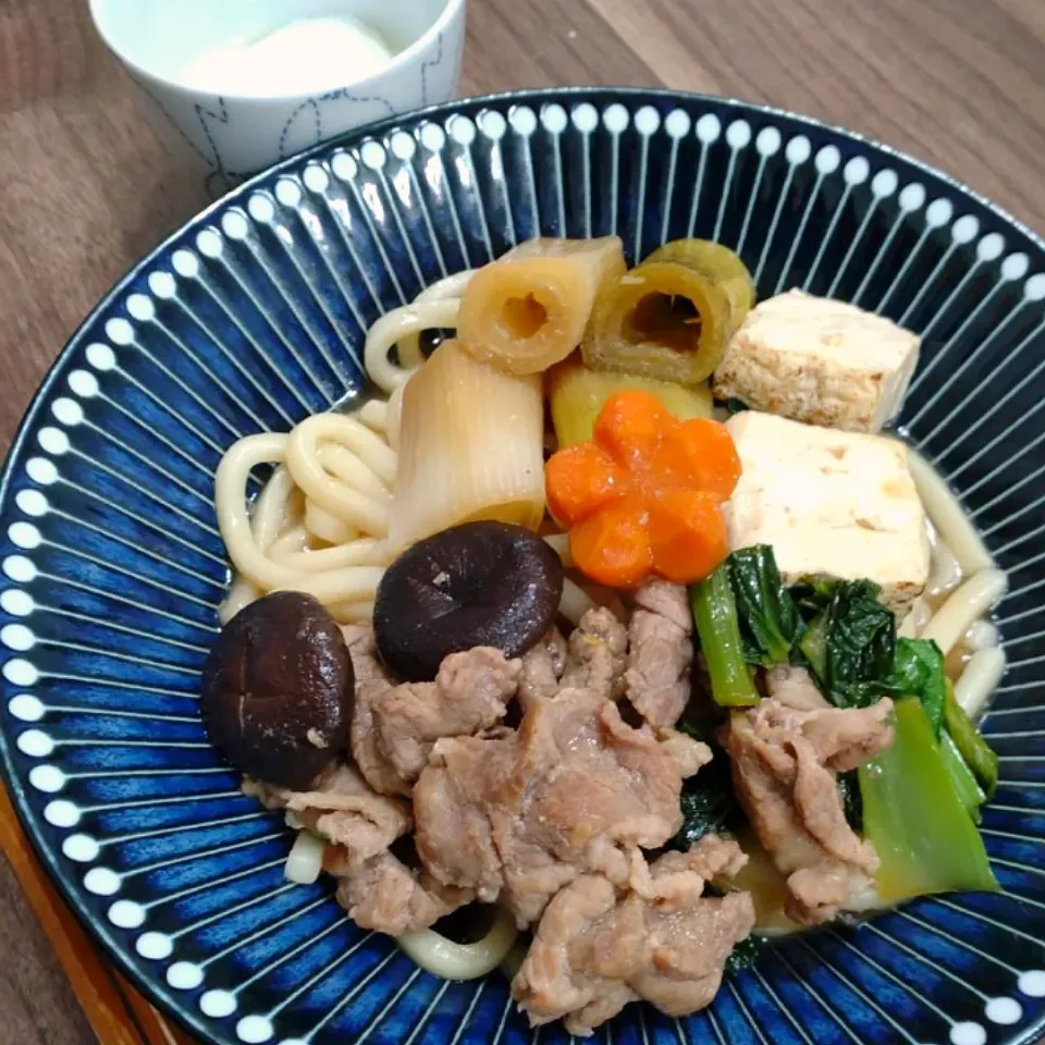 Snapdishの料理写真:すき焼きうどん|ゆりちさん