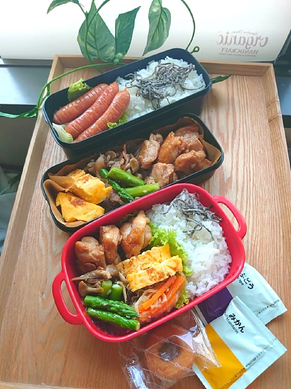 夫と娘のお弁当|みわさん