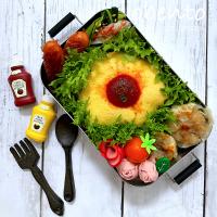 オムライス弁当🍅🍳🍚