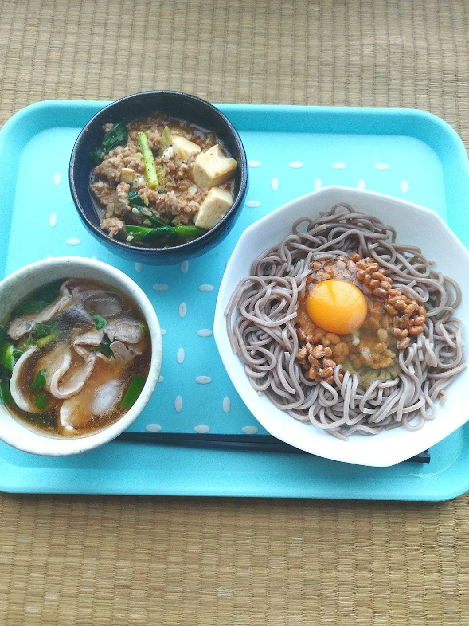 麻婆豆腐とつけ麺|なみか𓂃𓈒𓏸︎︎︎︎🕊さん