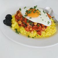ひよこ豆とほうれん草のキーマカレー