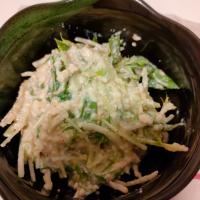 水菜と梅入り白和え